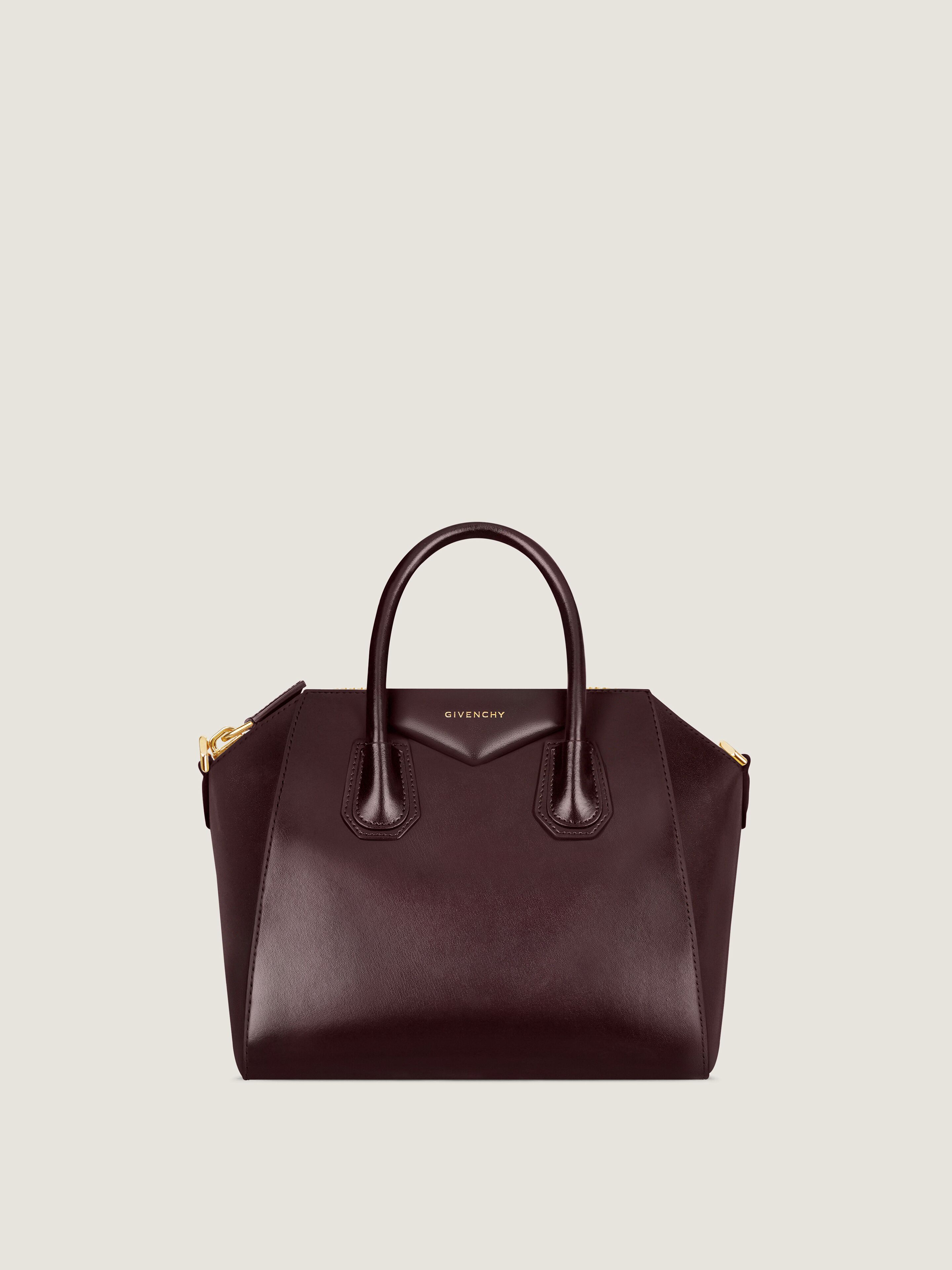 Small Antigona bag in Box leather